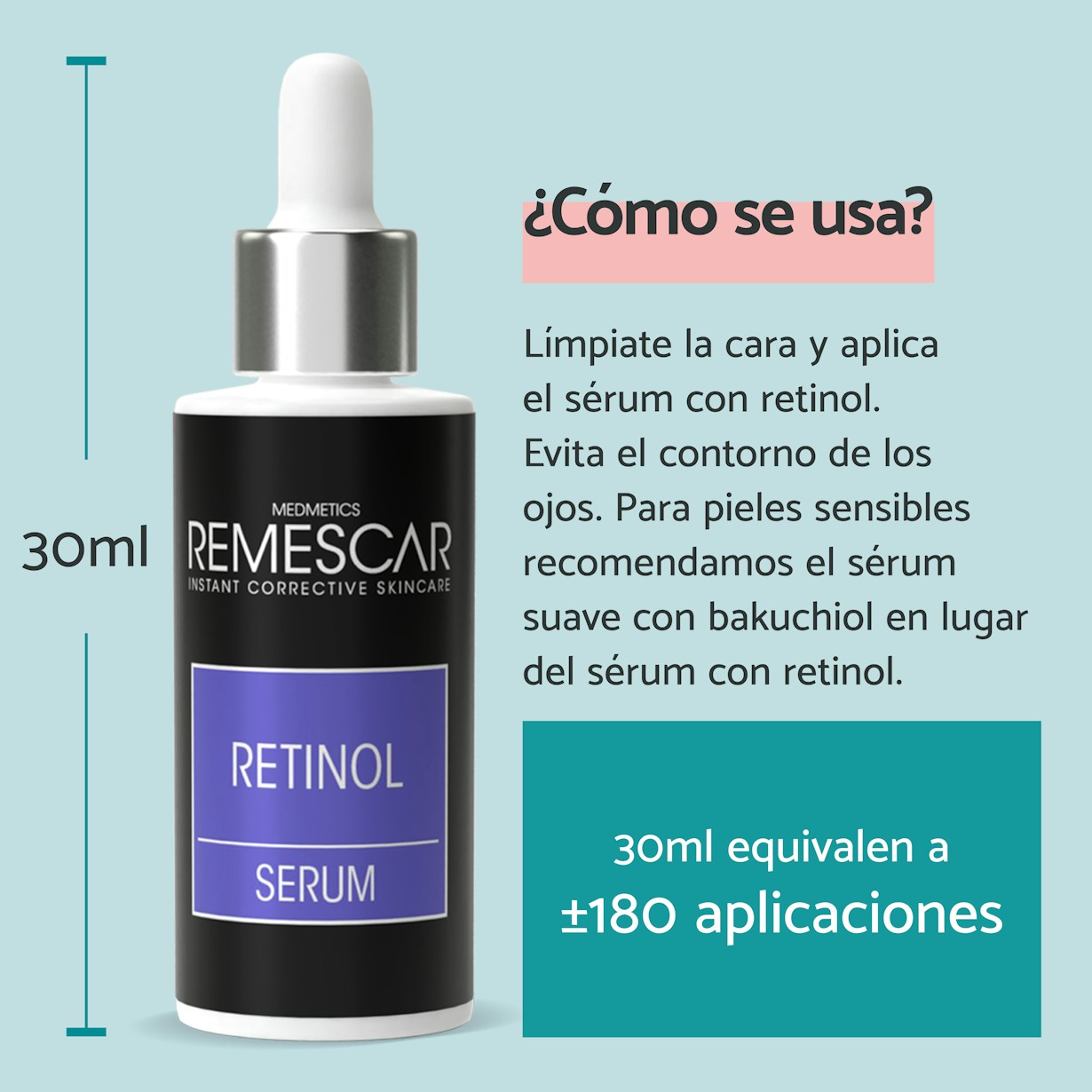 Remescar pdp pictures website and amazon 2000x2000px retinol serum ES4