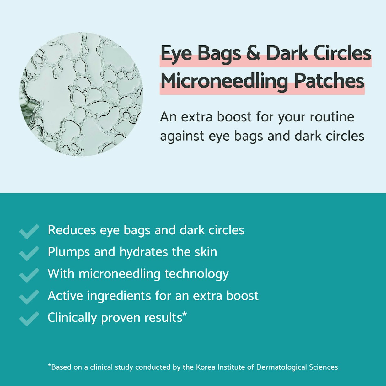 Remescar microneedle patch eyebags dark circles 132