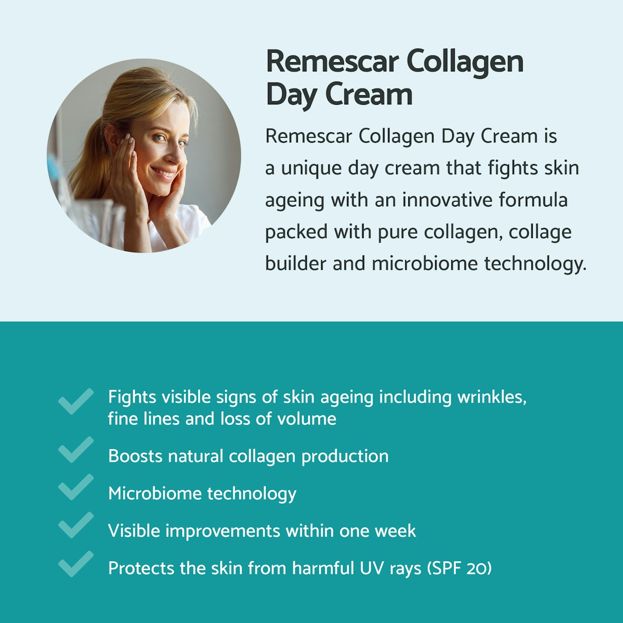 Remescar pdp pictures website and amazon 2000x2000px collagen day cream EN3