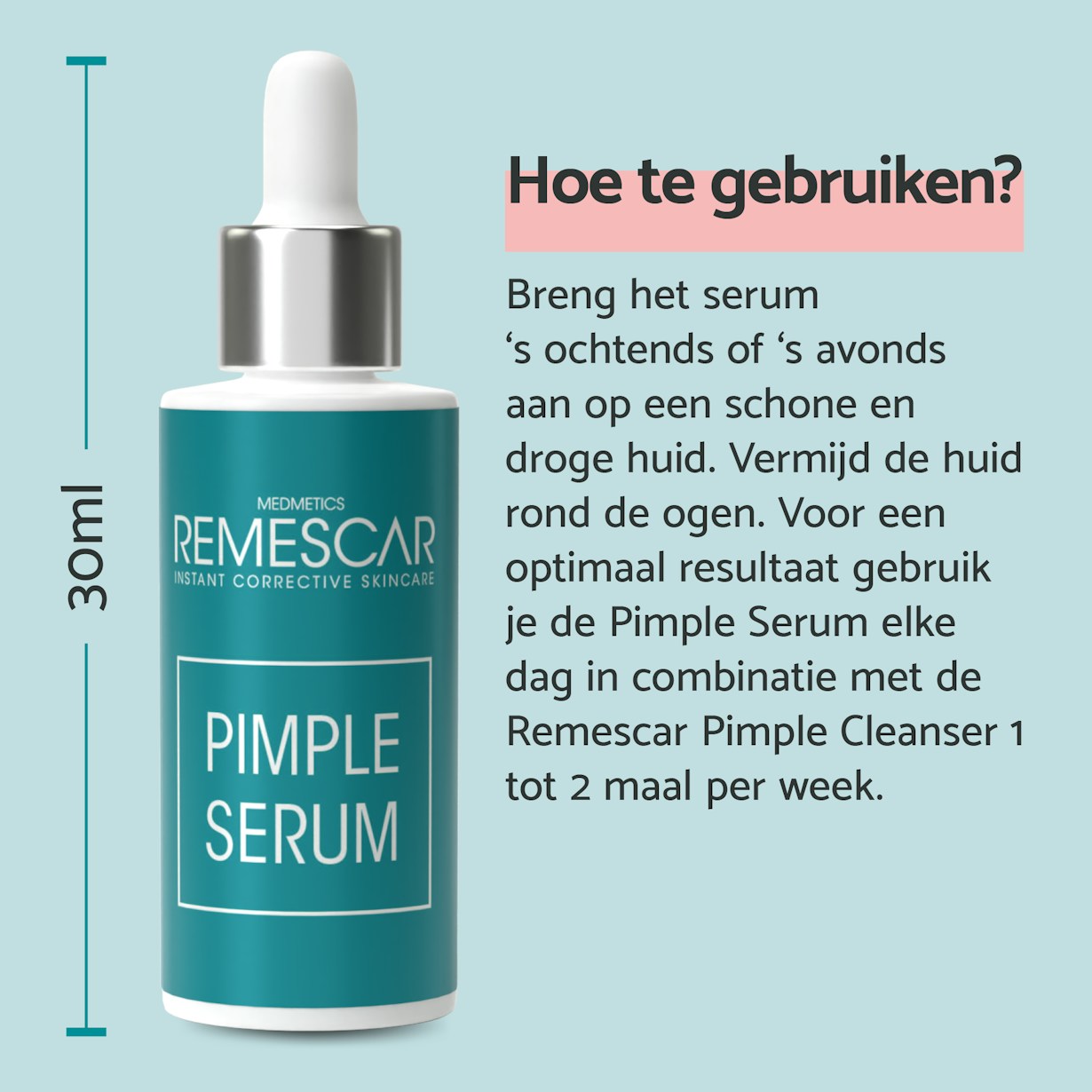 Remescar pdp pictures website and amazon 2000x2000px pimple serum3