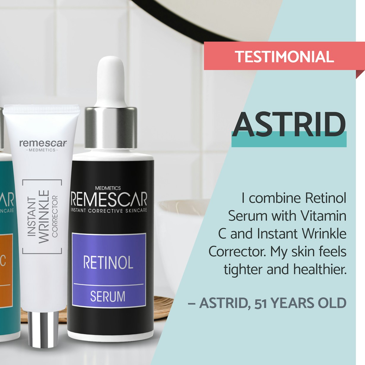 Remescar pdp pictures website and amazon 2000x2000px retinol serum EN5